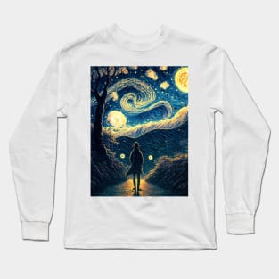 The starry night Long Sleeve T-Shirt